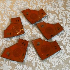 Vintage resin tea coasters from Japan